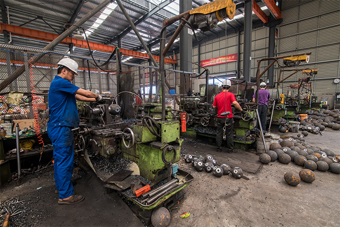 九江网架配件车间